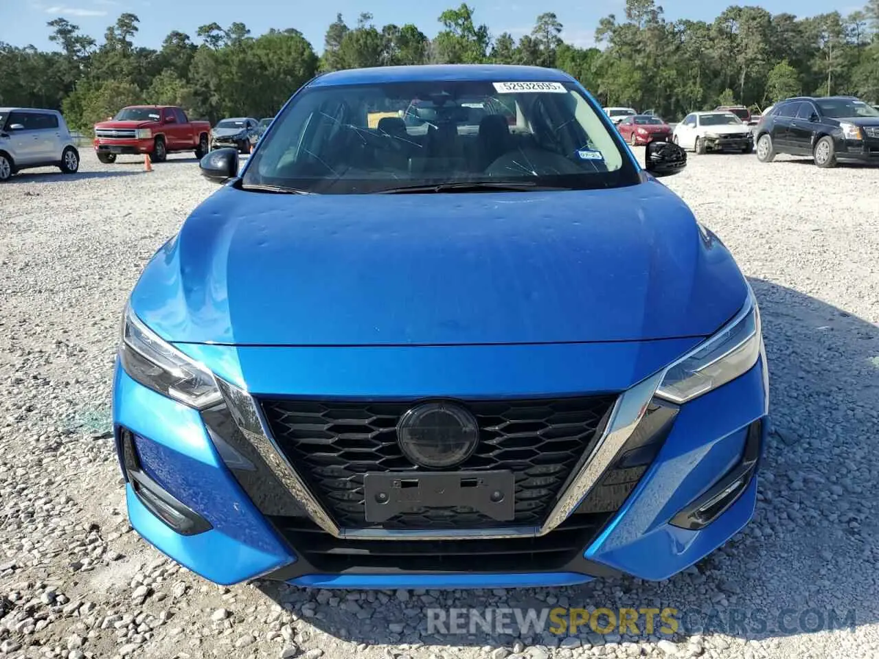 5 Photograph of a damaged car 3N1AB8DVXNY293554 NISSAN SENTRA 2022