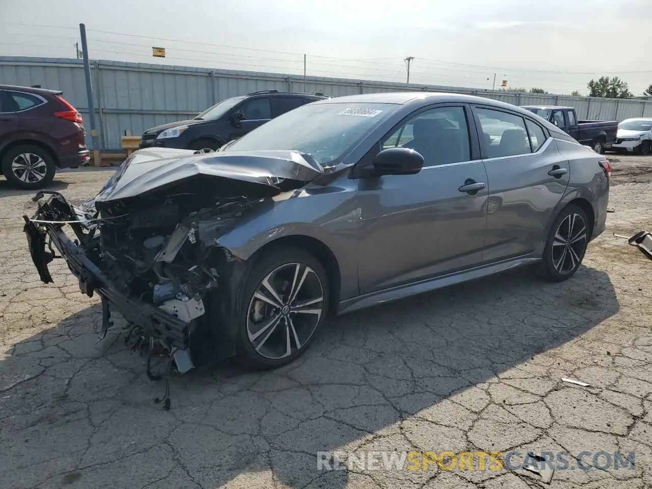 1 Photograph of a damaged car 3N1AB8DVXNY318985 NISSAN SENTRA 2022