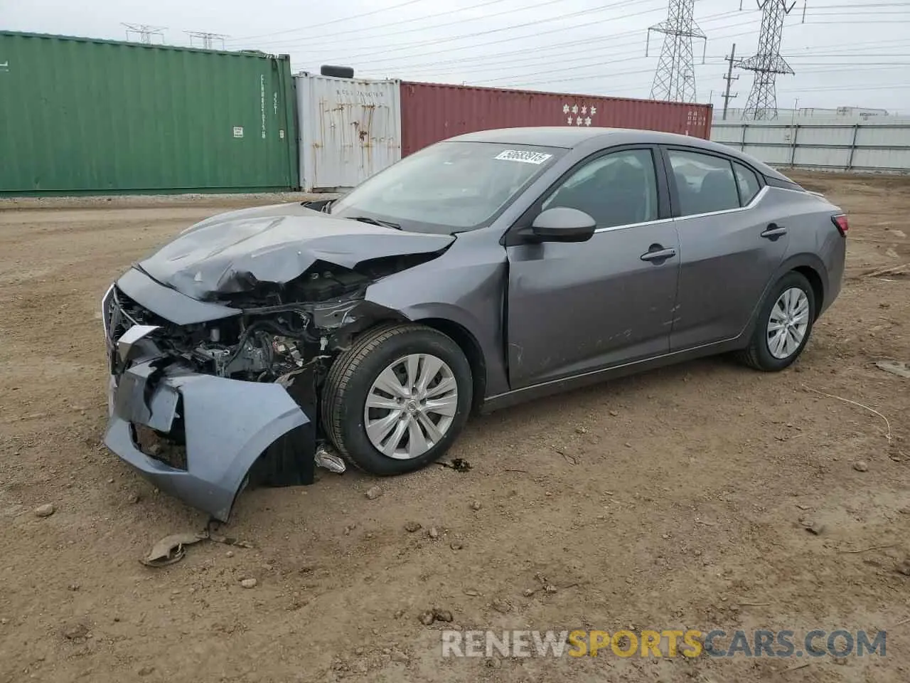1 Photograph of a damaged car 3N1AB8BV0PY242439 NISSAN SENTRA 2023