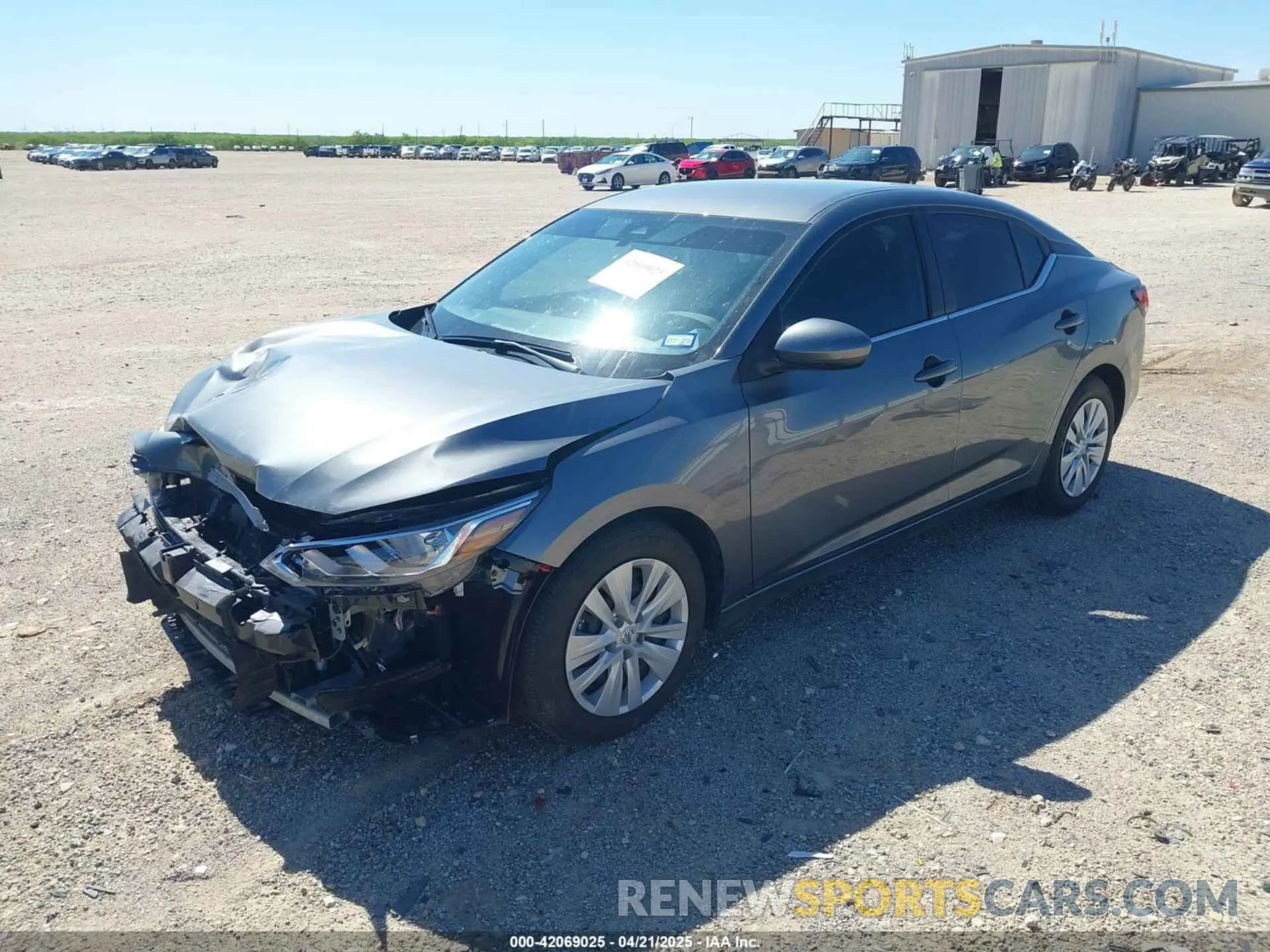 2 Photograph of a damaged car 3N1AB8BV2PY302625 NISSAN SENTRA 2023