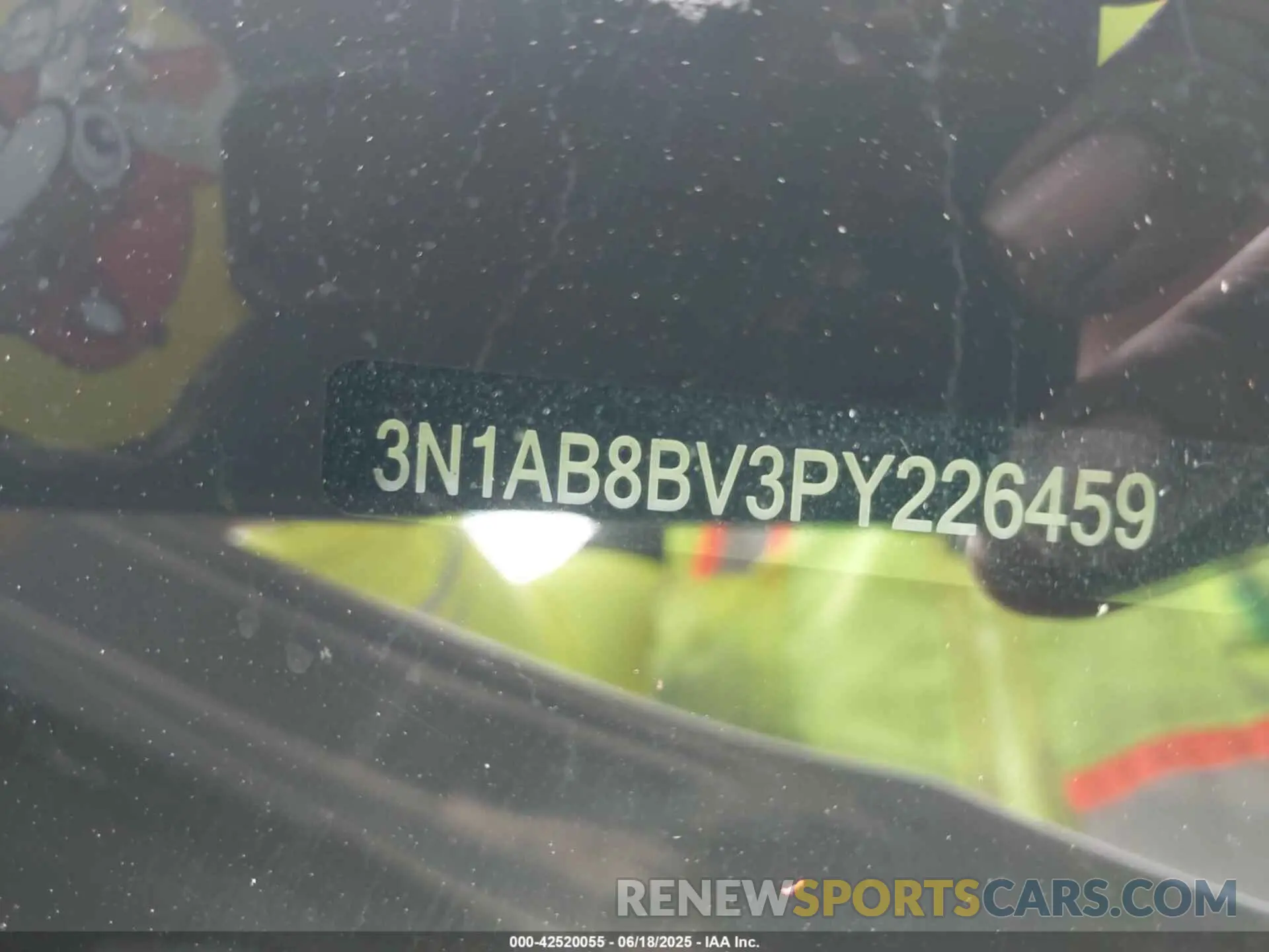 9 Photograph of a damaged car 3N1AB8BV3PY226459 NISSAN SENTRA 2023