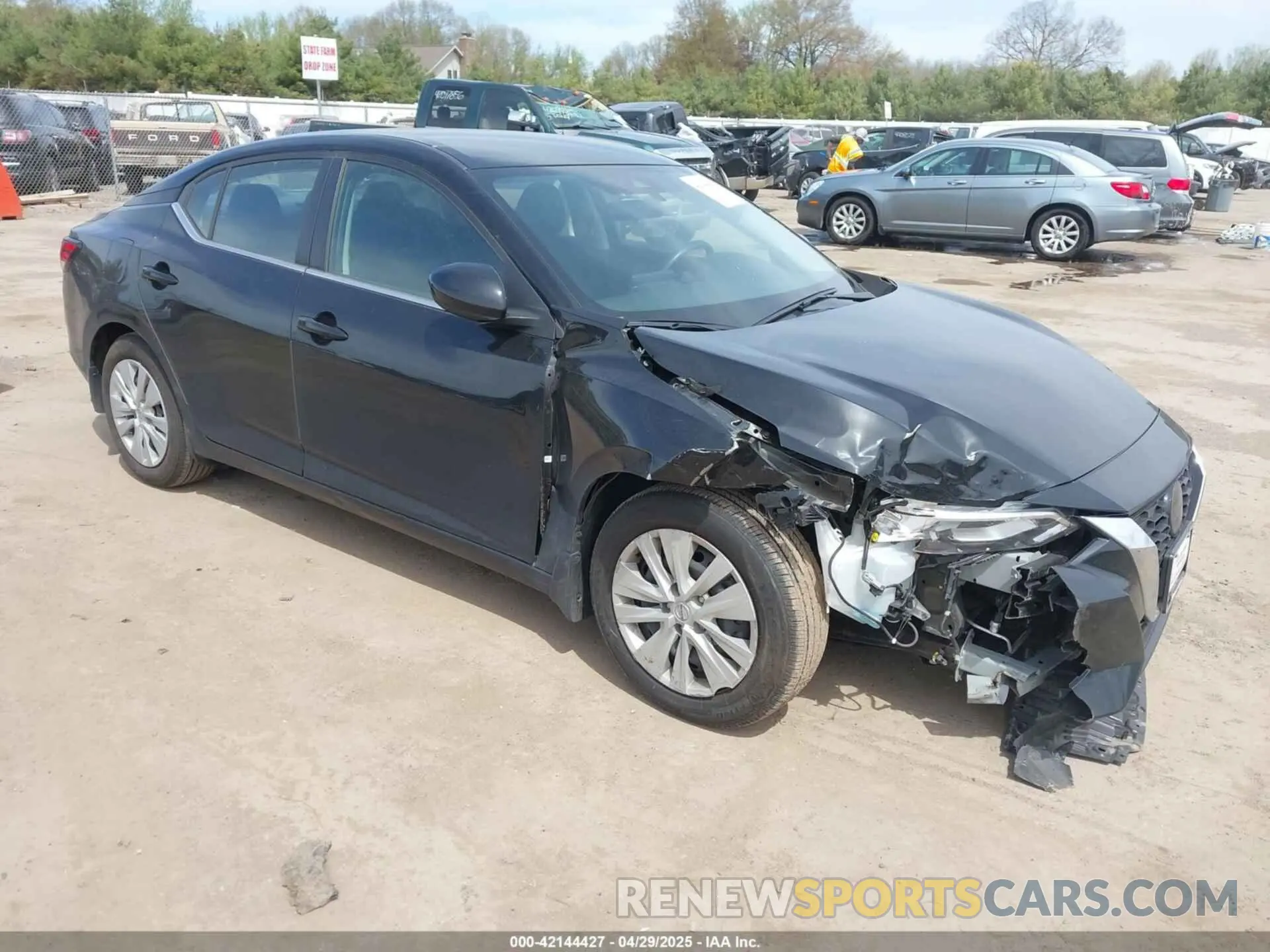1 Photograph of a damaged car 3N1AB8BV6PY233163 NISSAN SENTRA 2023