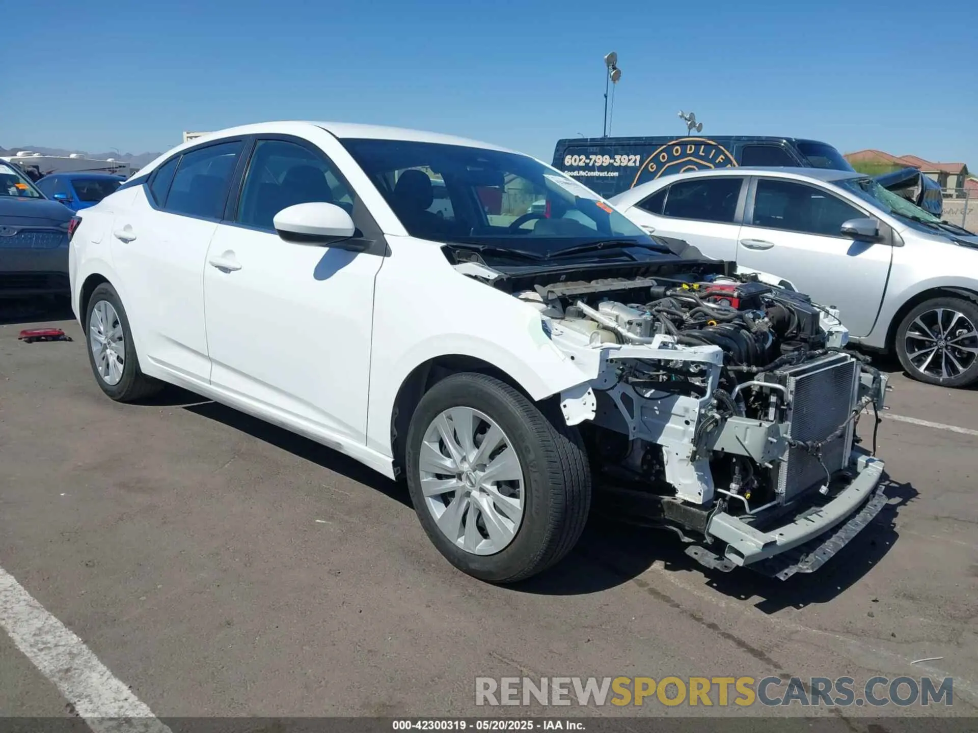 1 Photograph of a damaged car 3N1AB8BV6PY295145 NISSAN SENTRA 2023