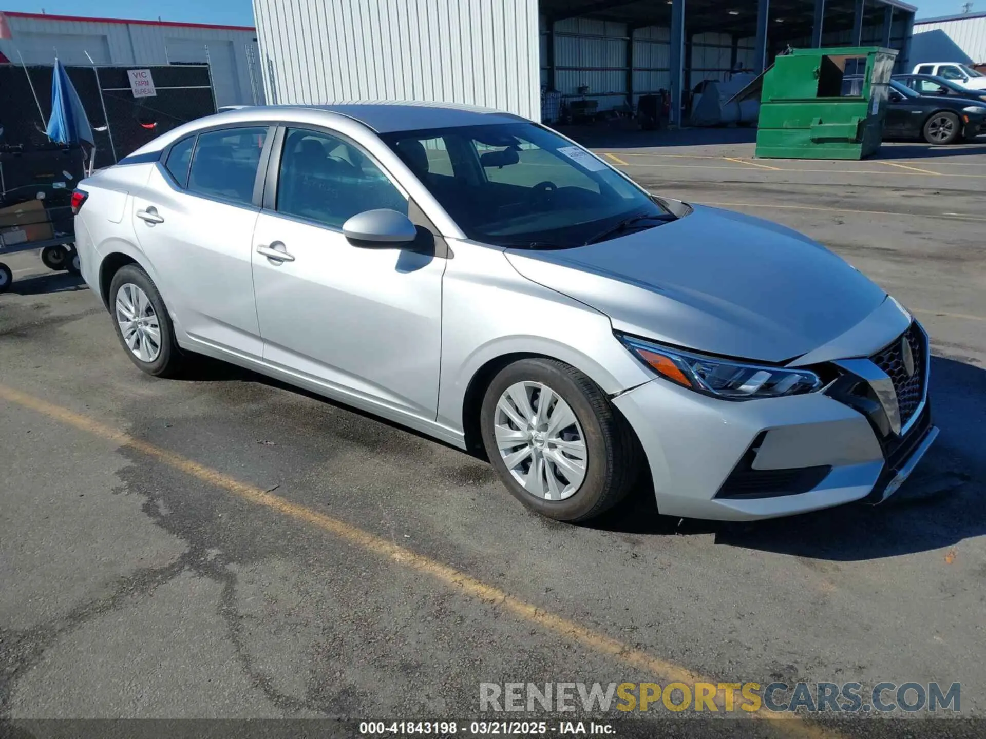 1 Photograph of a damaged car 3N1AB8BV7PY228070 NISSAN SENTRA 2023