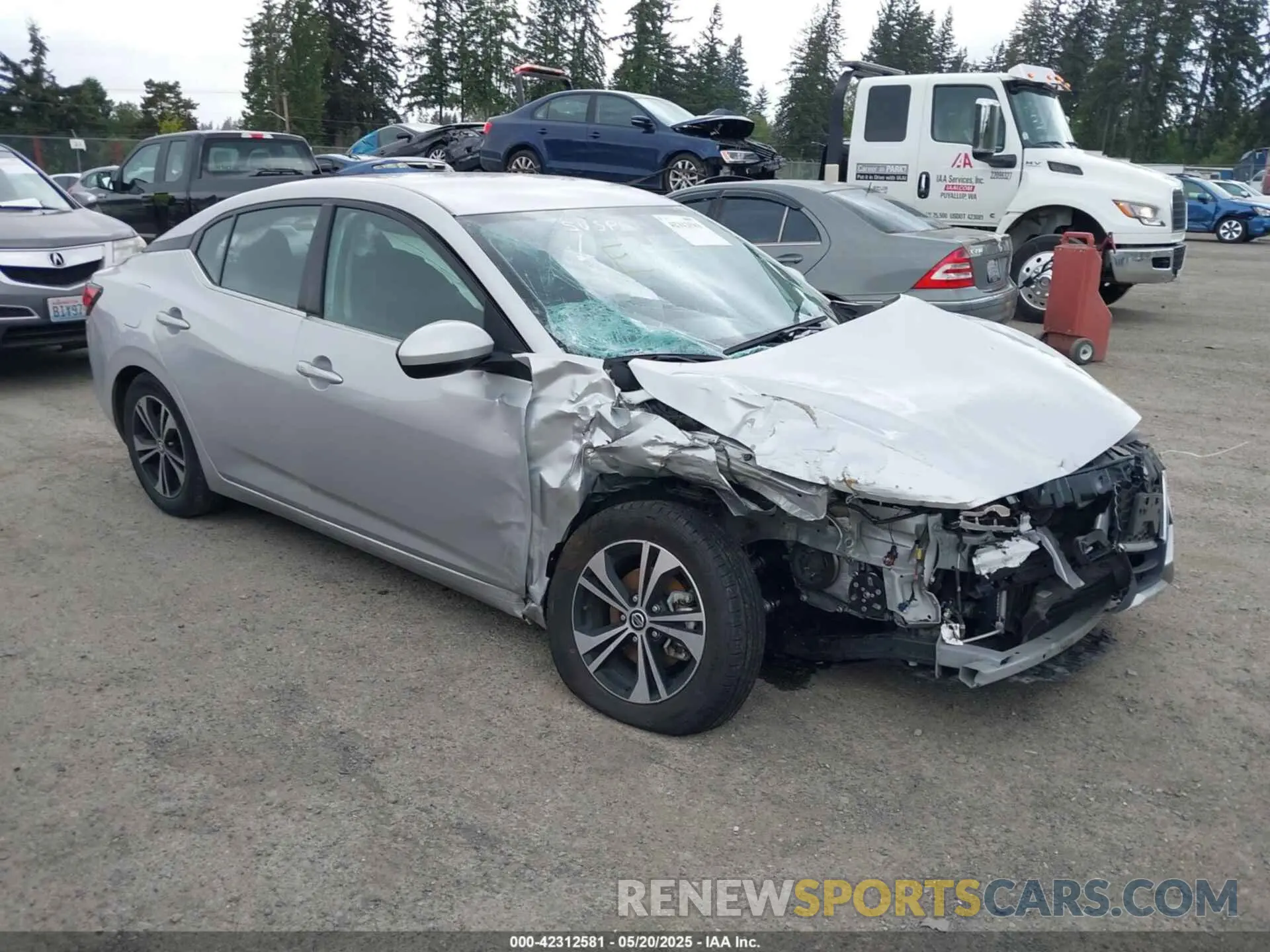 1 Photograph of a damaged car 3N1AB8CV0PY251740 NISSAN SENTRA 2023
