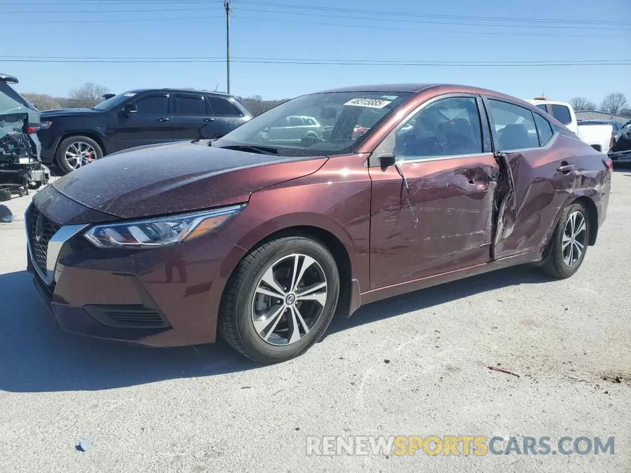 1 Photograph of a damaged car 3N1AB8CV0PY264486 NISSAN SENTRA 2023