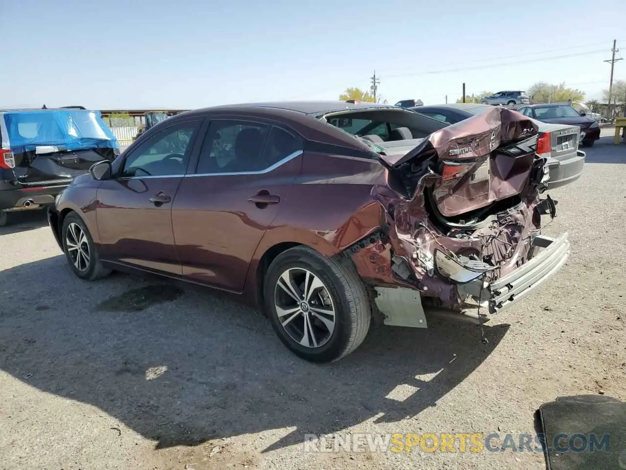 2 Photograph of a damaged car 3N1AB8CV2PY242554 NISSAN SENTRA 2023