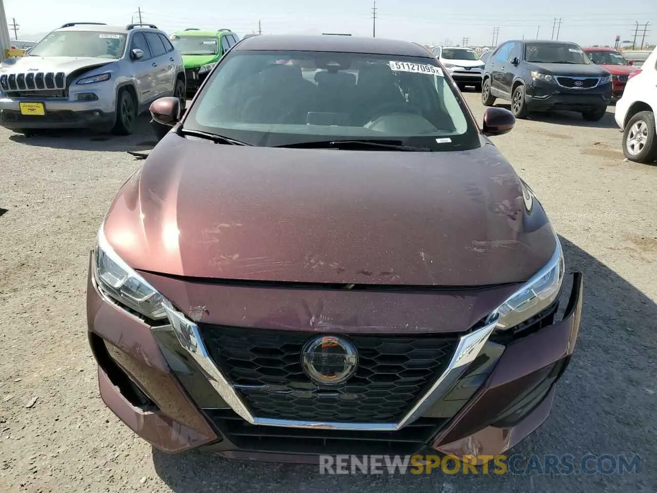 5 Photograph of a damaged car 3N1AB8CV2PY242554 NISSAN SENTRA 2023