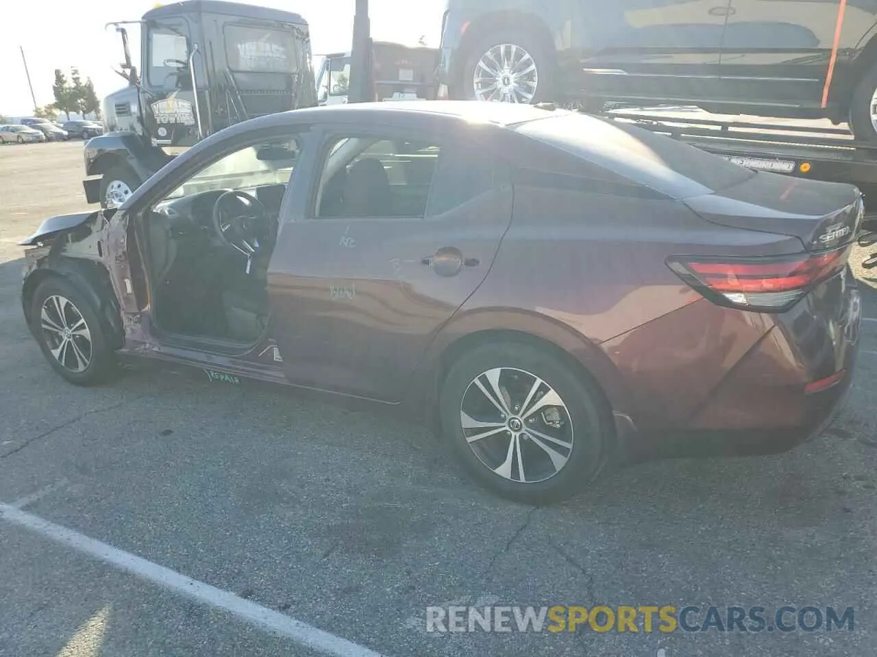 2 Photograph of a damaged car 3N1AB8CV2PY269382 NISSAN SENTRA 2023