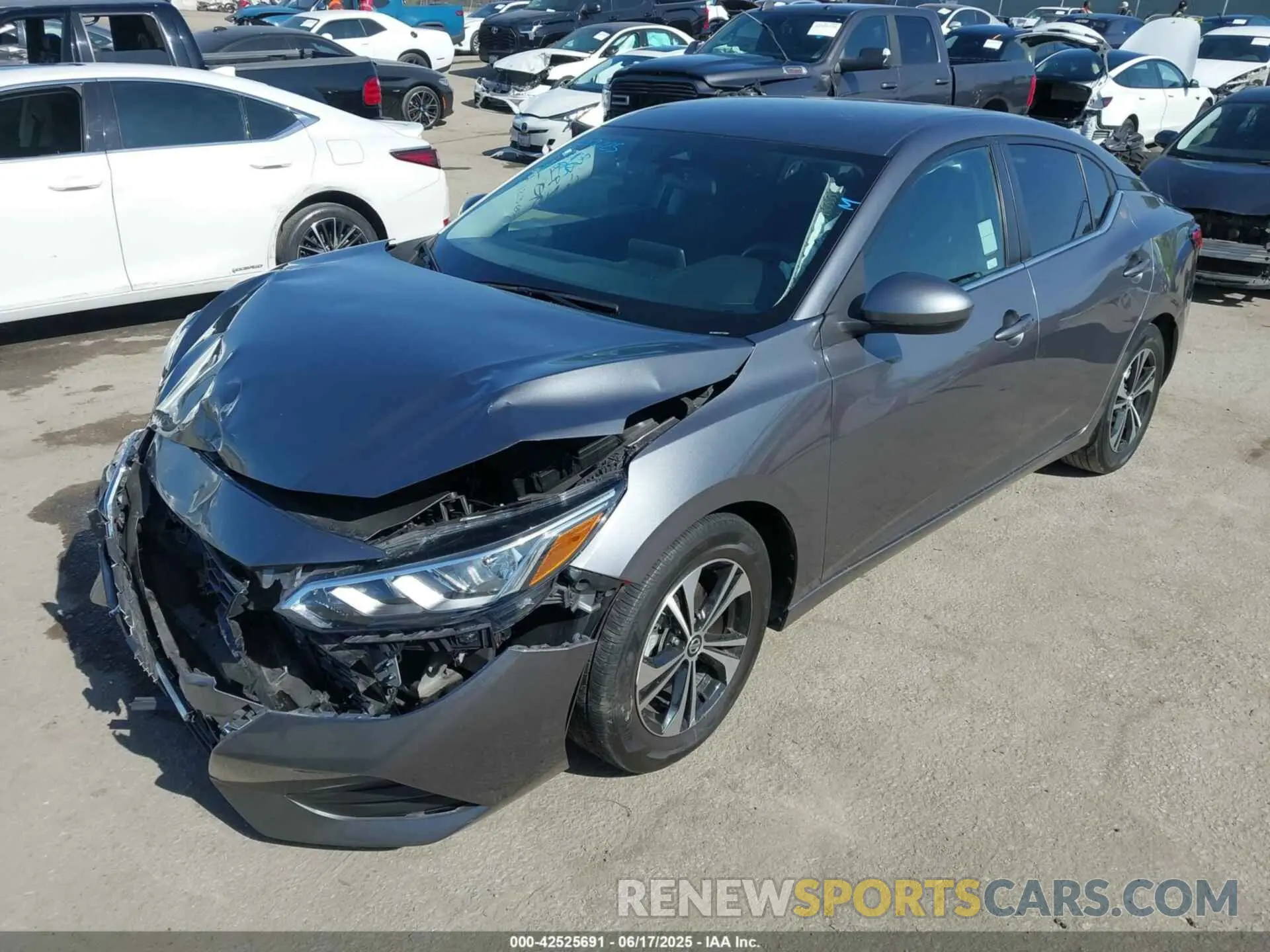 2 Photograph of a damaged car 3N1AB8CV4PY223536 NISSAN SENTRA 2023
