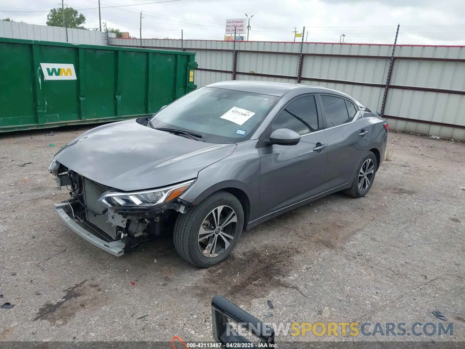 2 Photograph of a damaged car 3N1AB8CV5PY298956 NISSAN SENTRA 2023