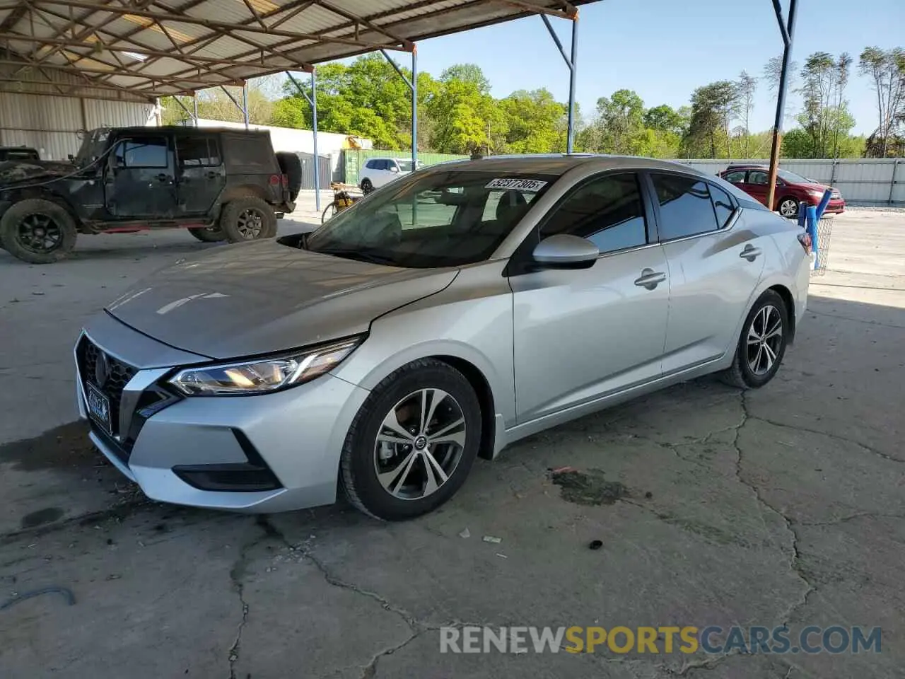 1 Photograph of a damaged car 3N1AB8CV6PY246154 NISSAN SENTRA 2023