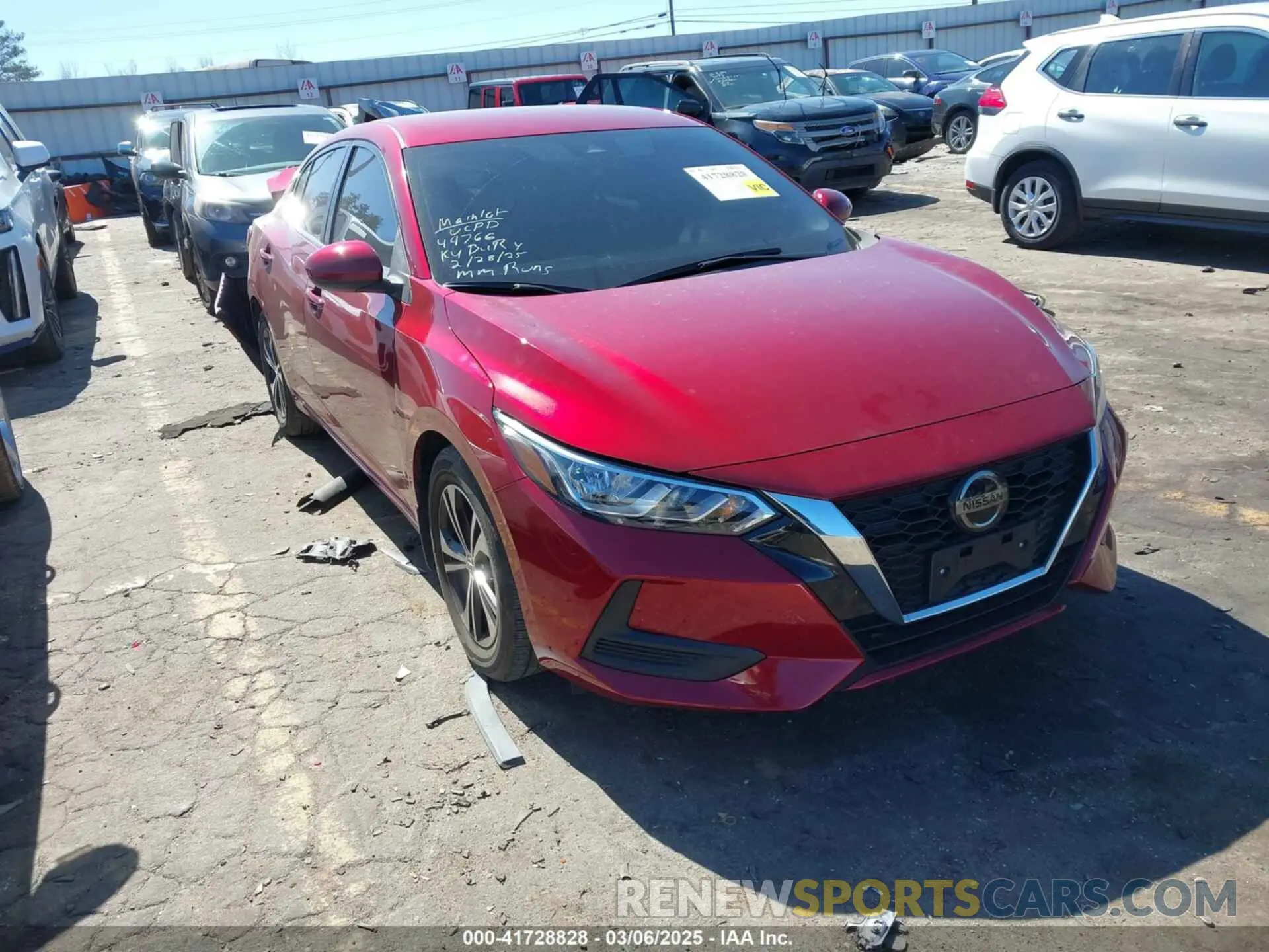 1 Photograph of a damaged car 3N1AB8CV6PY249328 NISSAN SENTRA 2023