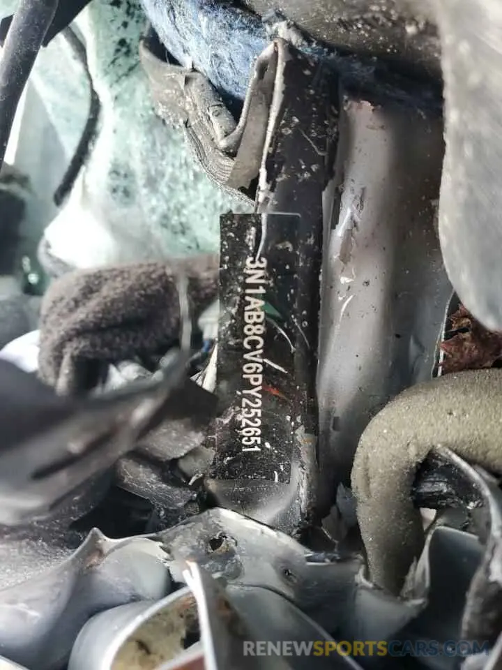 13 Photograph of a damaged car 3N1AB8CV6PY252651 NISSAN SENTRA 2023