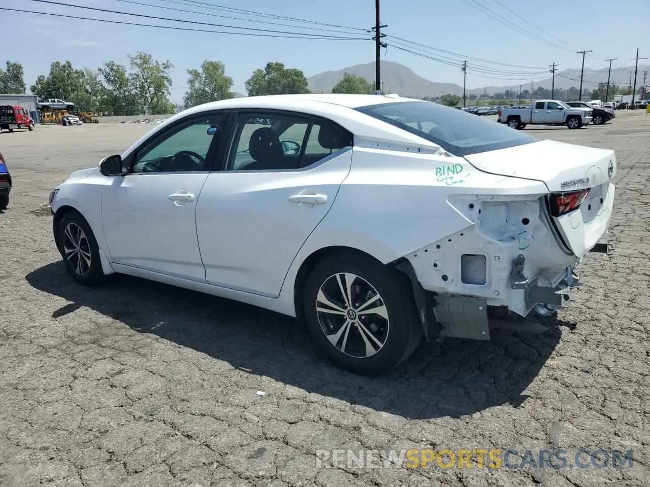 2 Photograph of a damaged car 3N1AB8CV7PY223191 NISSAN SENTRA 2023