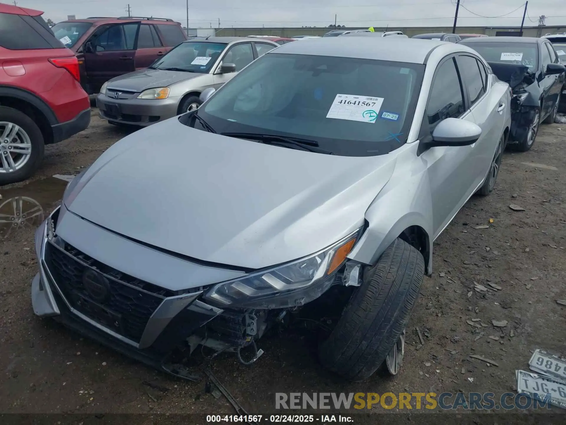 2 Photograph of a damaged car 3N1AB8CV7PY293953 NISSAN SENTRA 2023