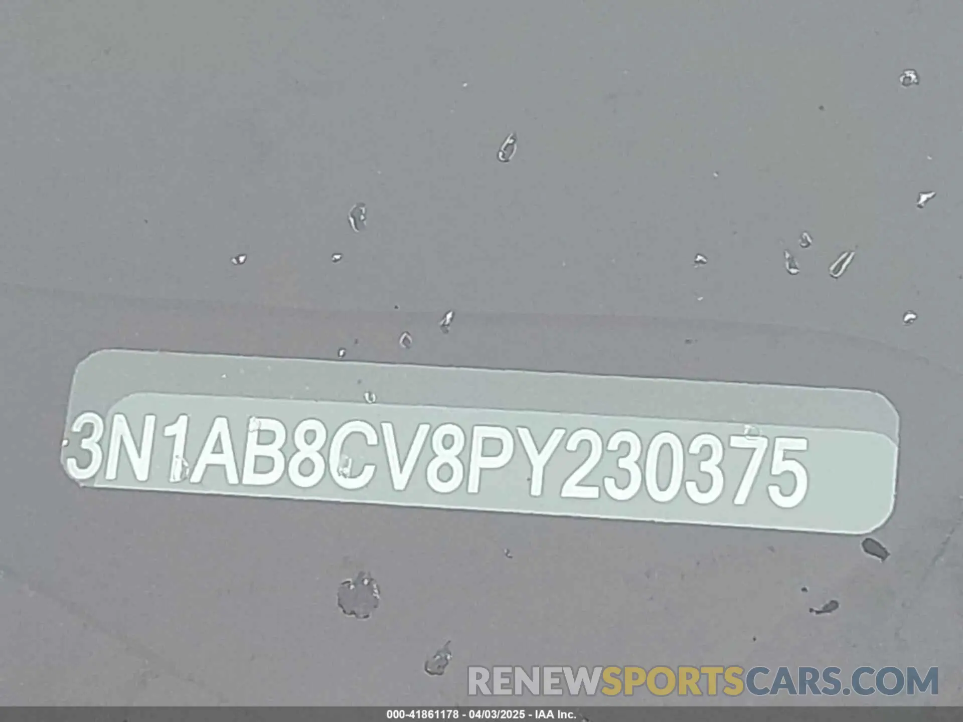 17 Photograph of a damaged car 3N1AB8CV8PY230375 NISSAN SENTRA 2023