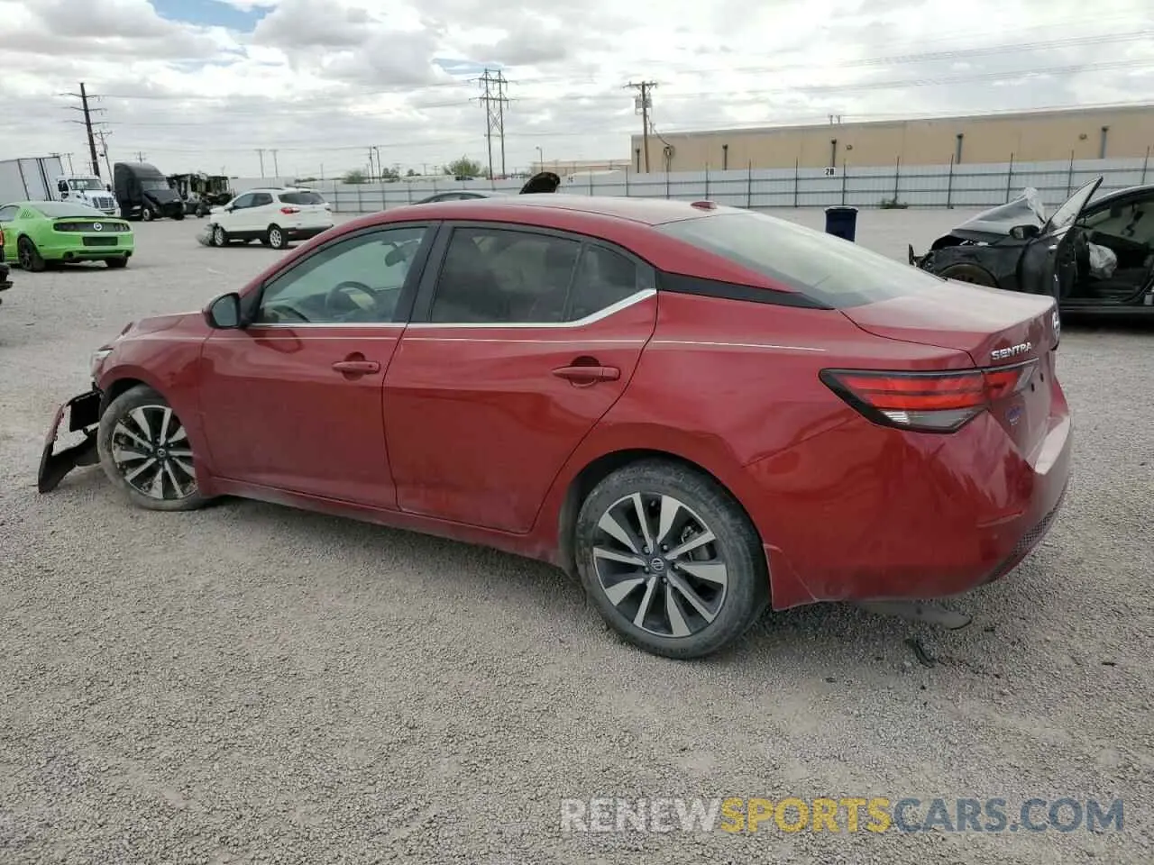2 Photograph of a damaged car 3N1AB8CV9PY243801 NISSAN SENTRA 2023