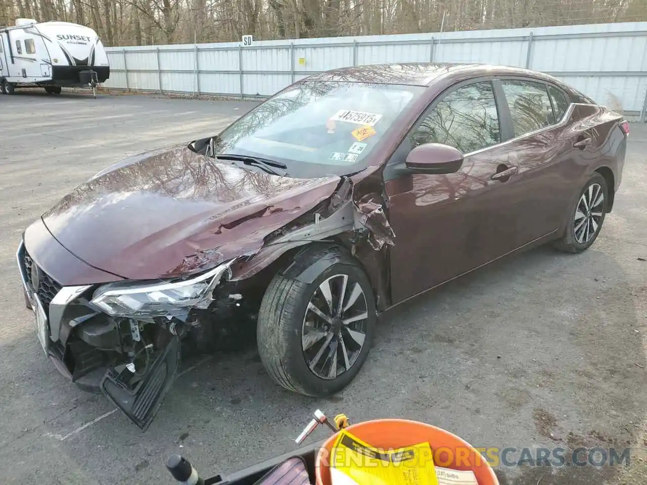 1 Photograph of a damaged car 3N1AB8CV9PY296529 NISSAN SENTRA 2023