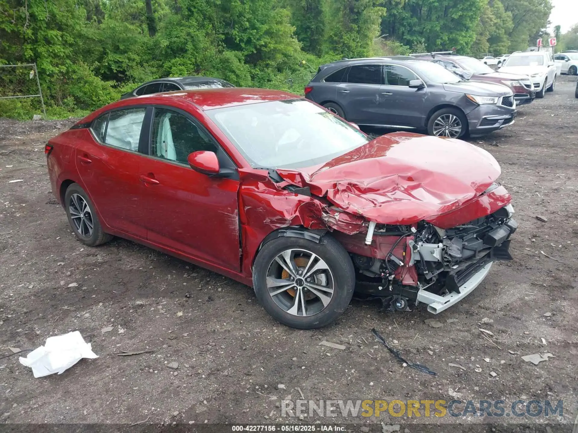 1 Photograph of a damaged car 3N1AB8CV9PY317198 NISSAN SENTRA 2023