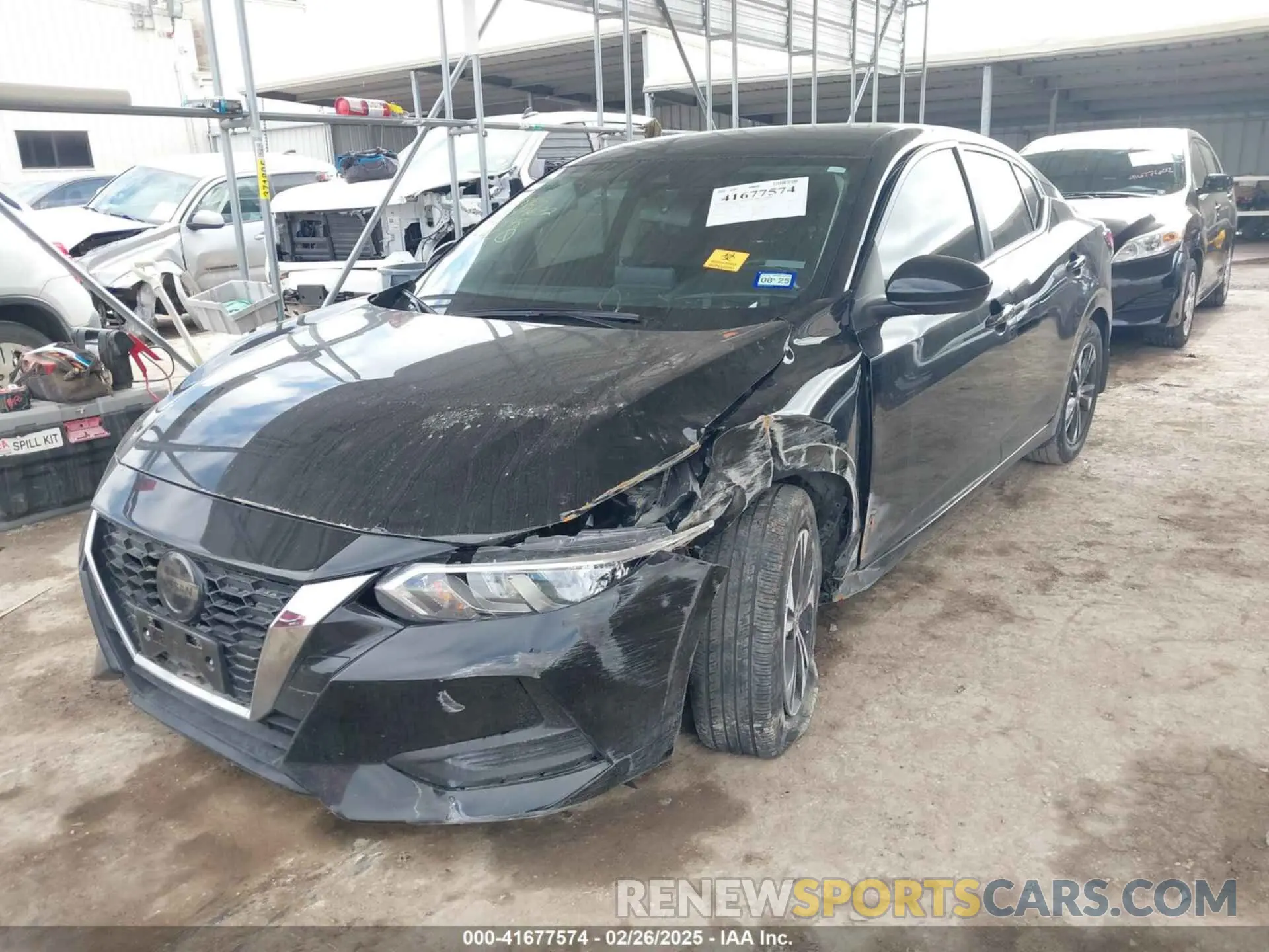 2 Photograph of a damaged car 3N1AB8CV9PY321848 NISSAN SENTRA 2023