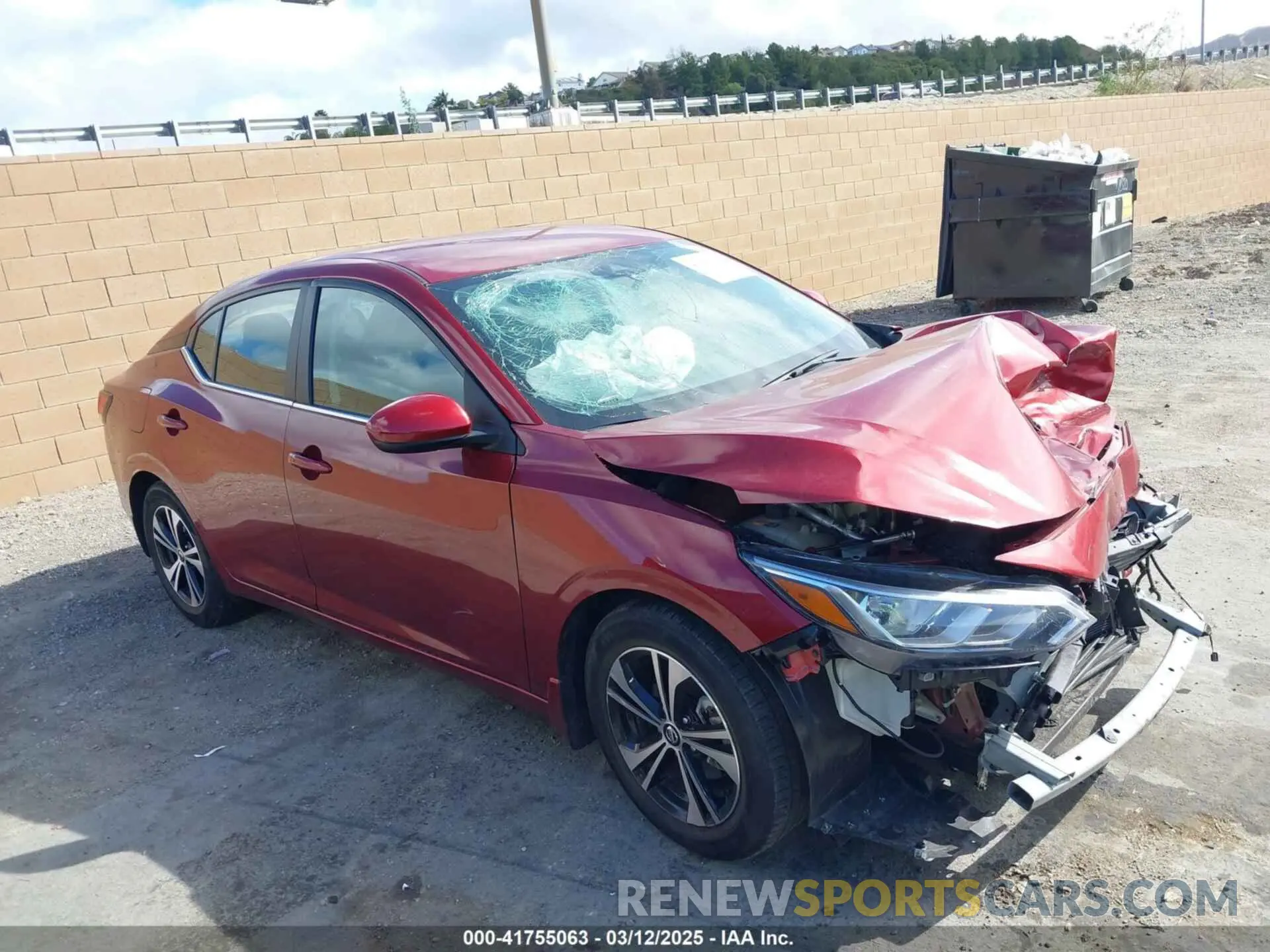 13 Photograph of a damaged car 3N1AB8CV9PY325205 NISSAN SENTRA 2023