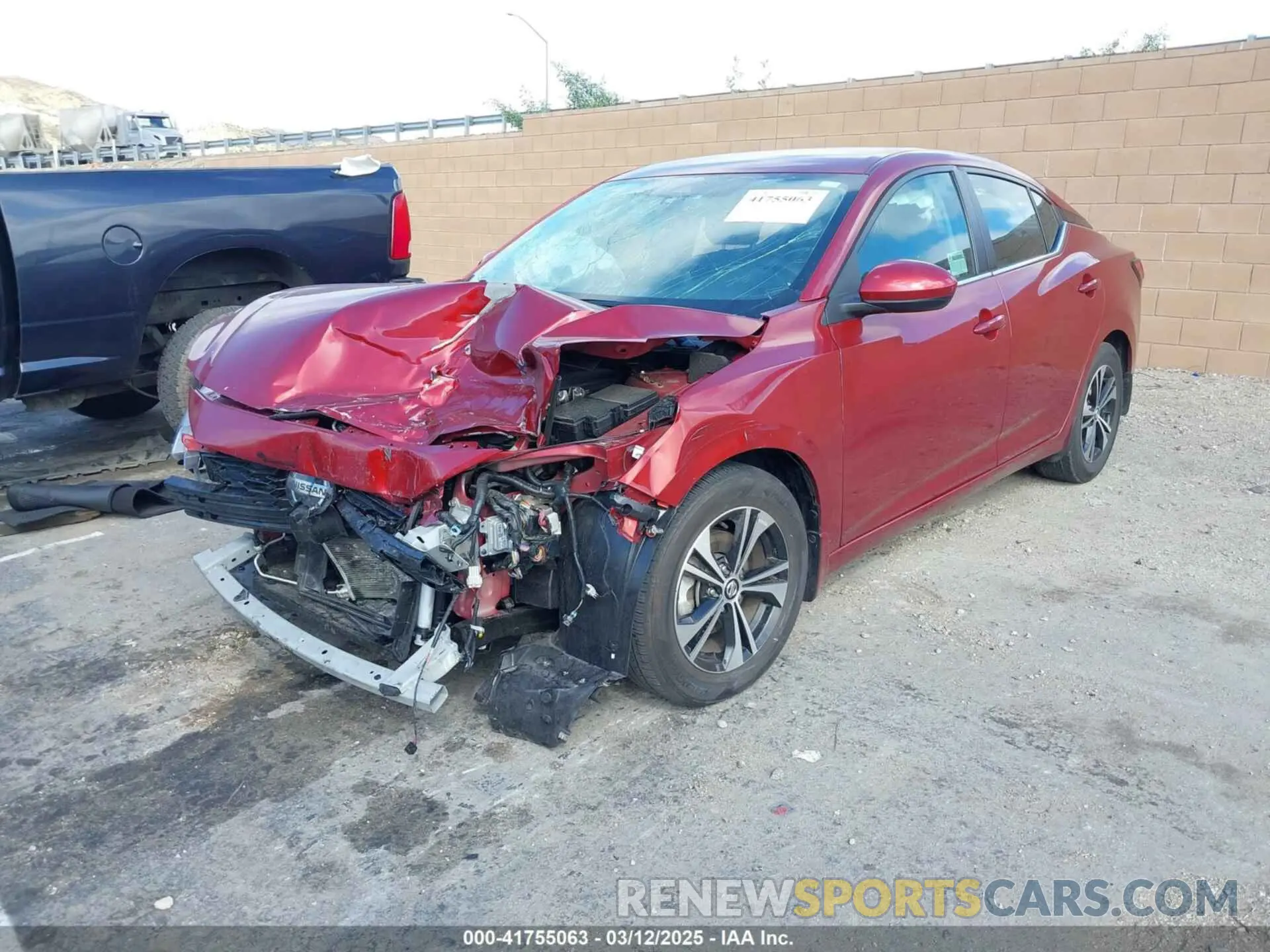 2 Photograph of a damaged car 3N1AB8CV9PY325205 NISSAN SENTRA 2023
