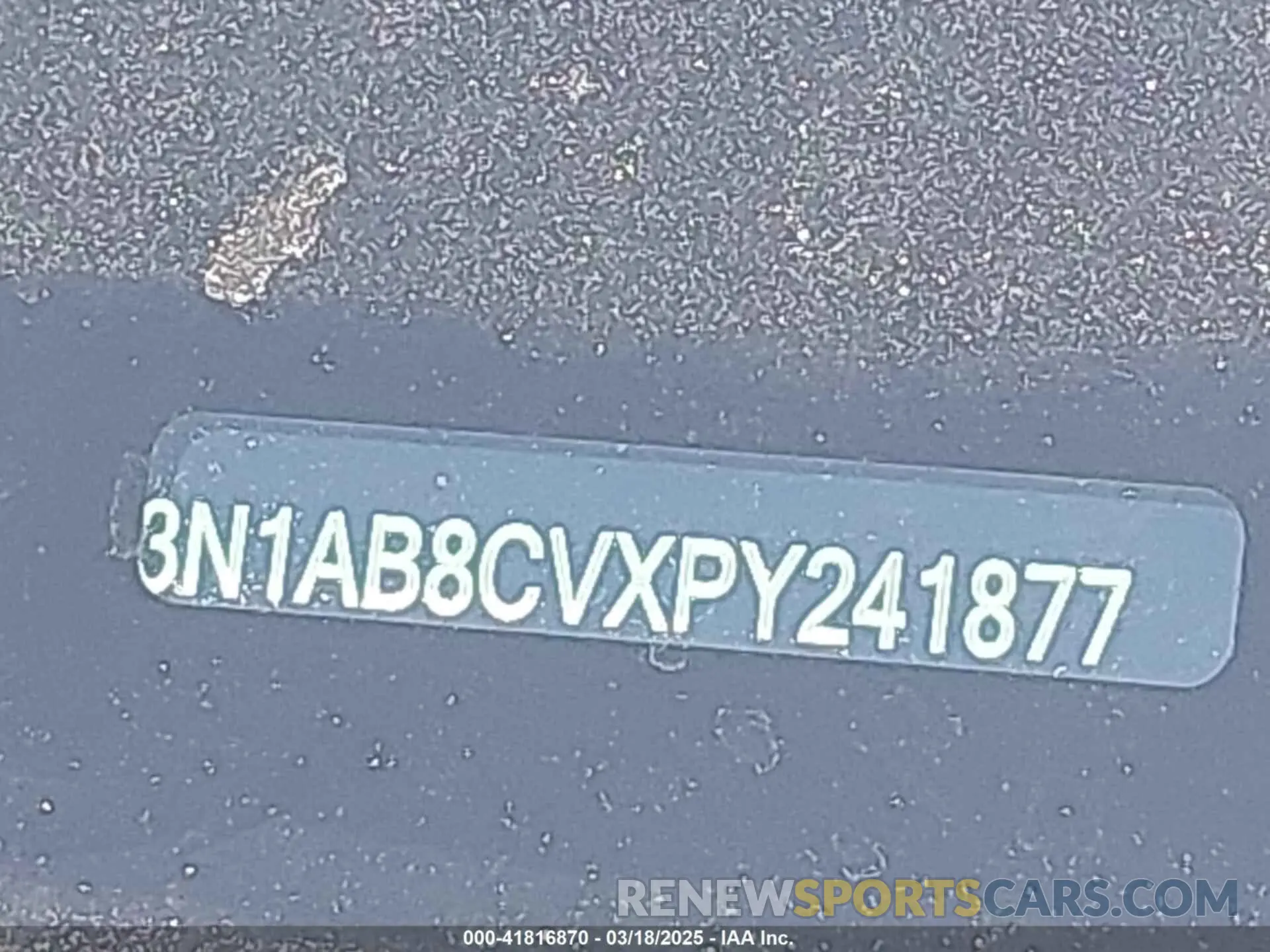 17 Photograph of a damaged car 3N1AB8CVXPY241877 NISSAN SENTRA 2023