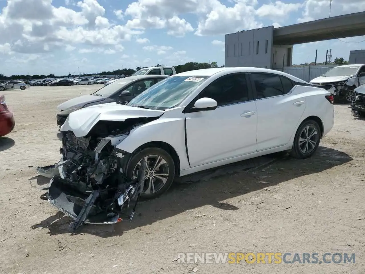 1 Photograph of a damaged car 3N1AB8CVXPY271932 NISSAN SENTRA 2023