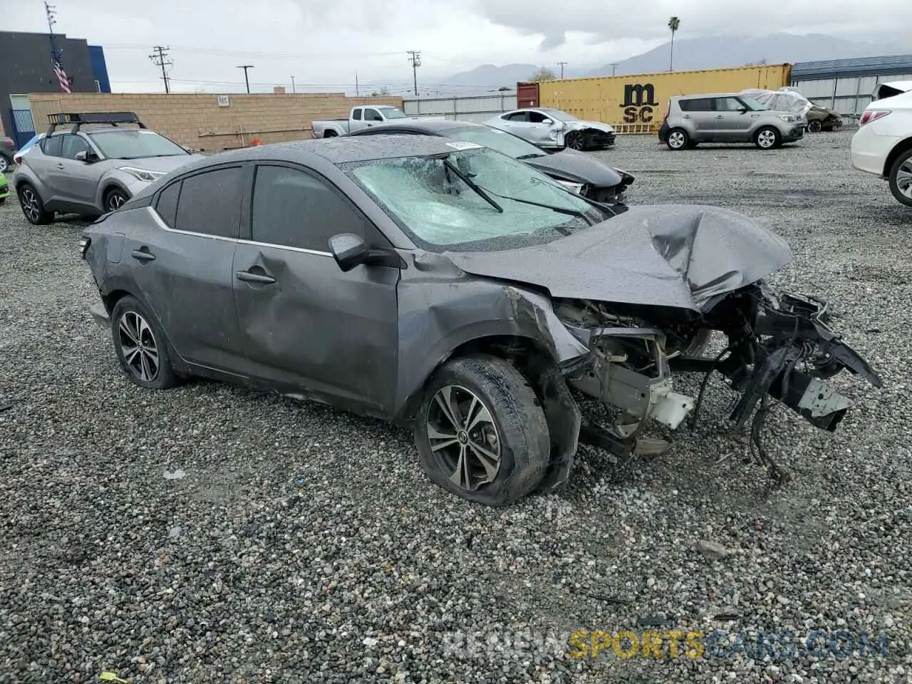 4 Photograph of a damaged car 3N1AB8CVXPY275575 NISSAN SENTRA 2023