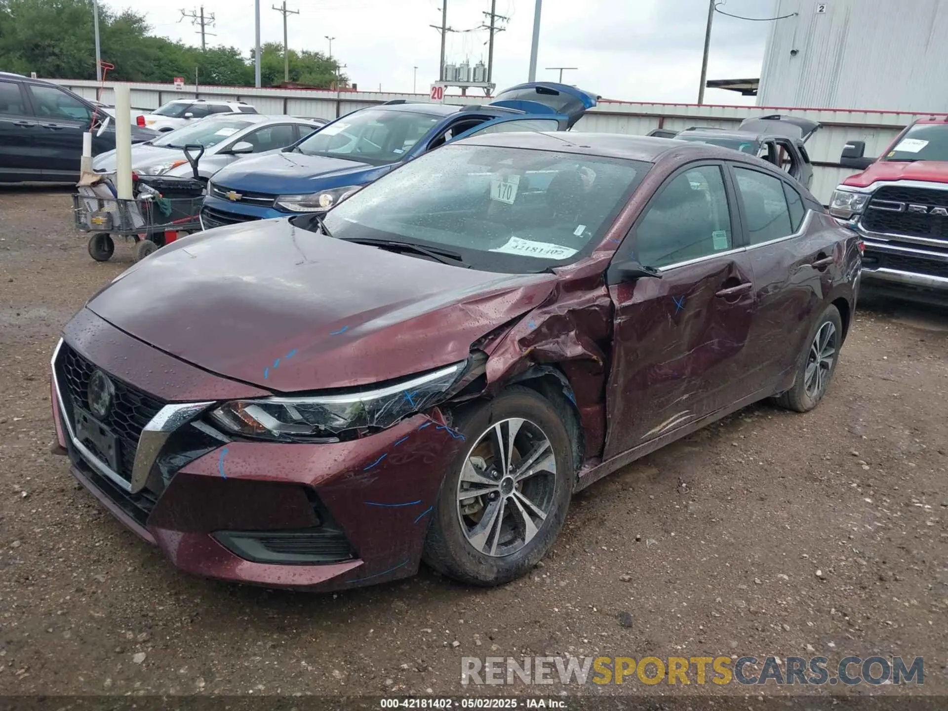 2 Photograph of a damaged car 3N1AB8CVXPY309563 NISSAN SENTRA 2023