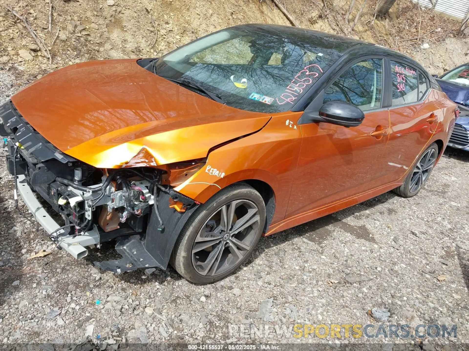 2 Photograph of a damaged car 3N1AB8DV2PY279070 NISSAN SENTRA 2023