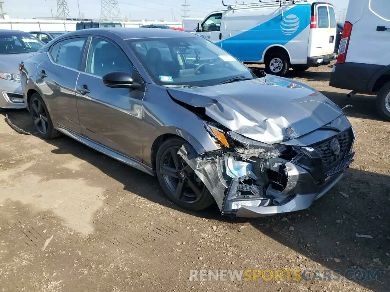 4 Photograph of a damaged car 3N1AB8DV4PY315521 NISSAN SENTRA 2023