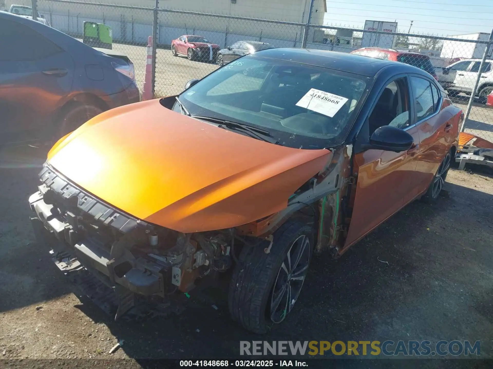 2 Photograph of a damaged car 3N1AB8DV6PY227697 NISSAN SENTRA 2023