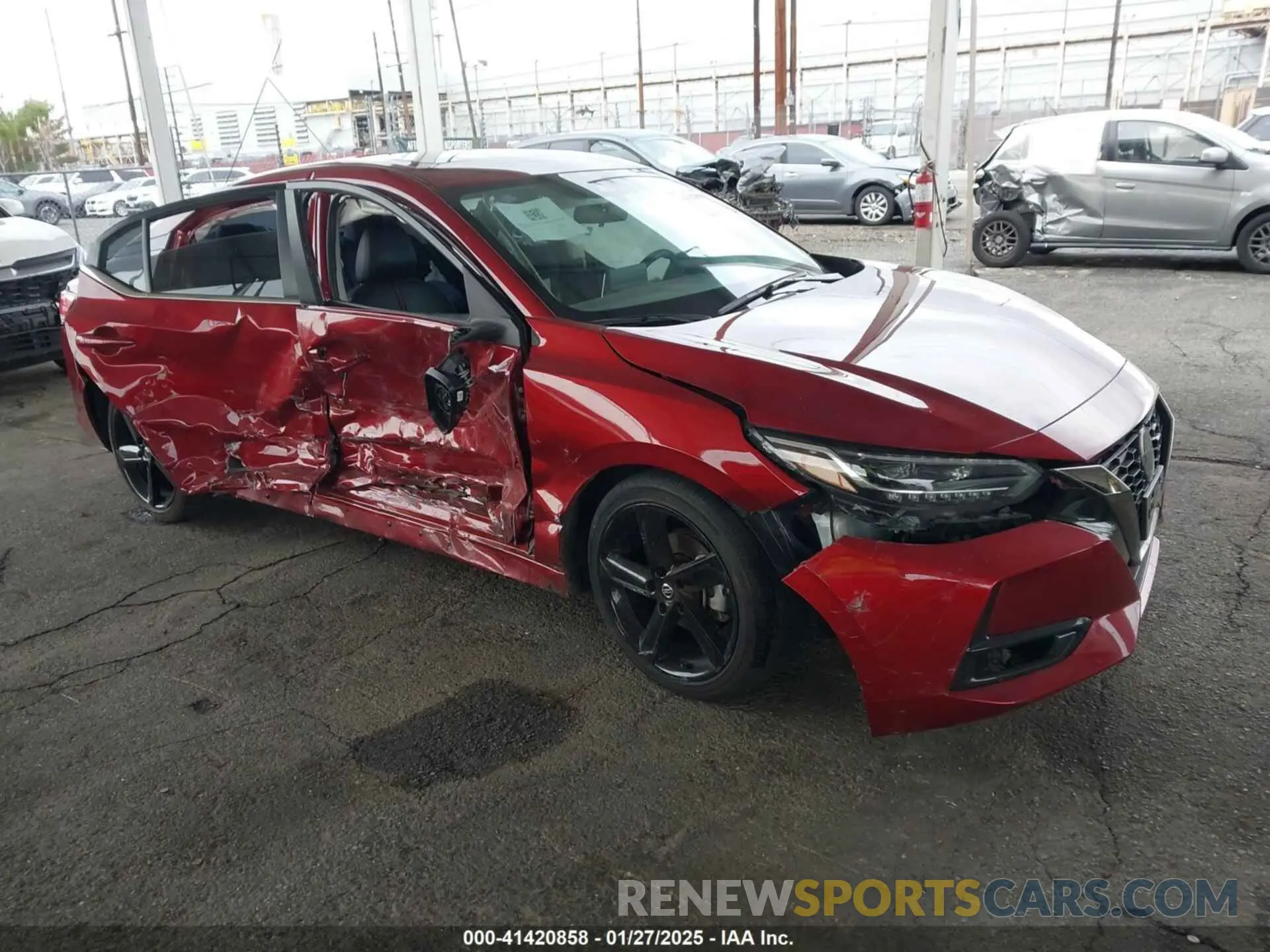 1 Photograph of a damaged car 3N1AB8DVXPY323445 NISSAN SENTRA 2023