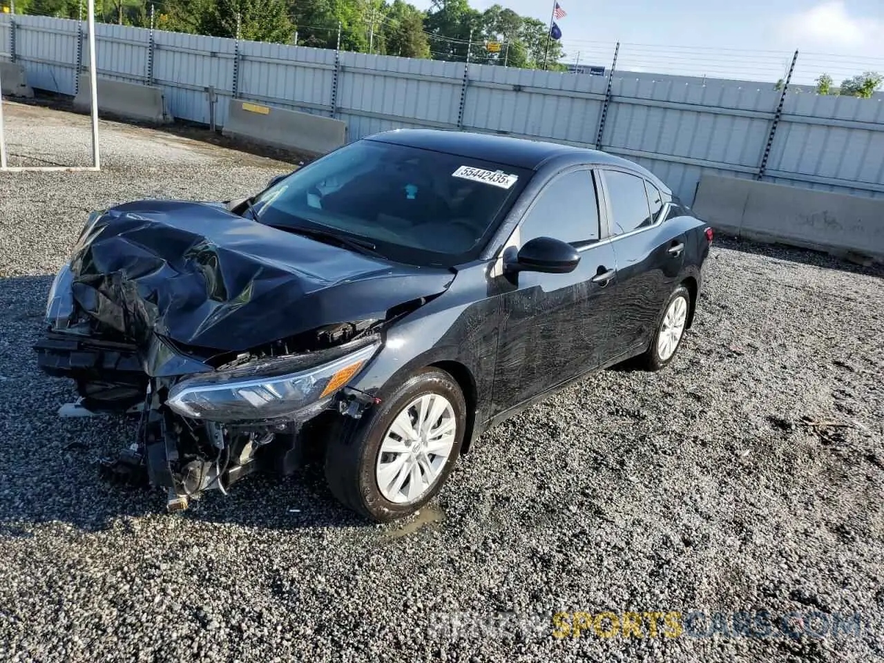 1 Photograph of a damaged car 3N1AB8BV1RY242923 NISSAN SENTRA 2024