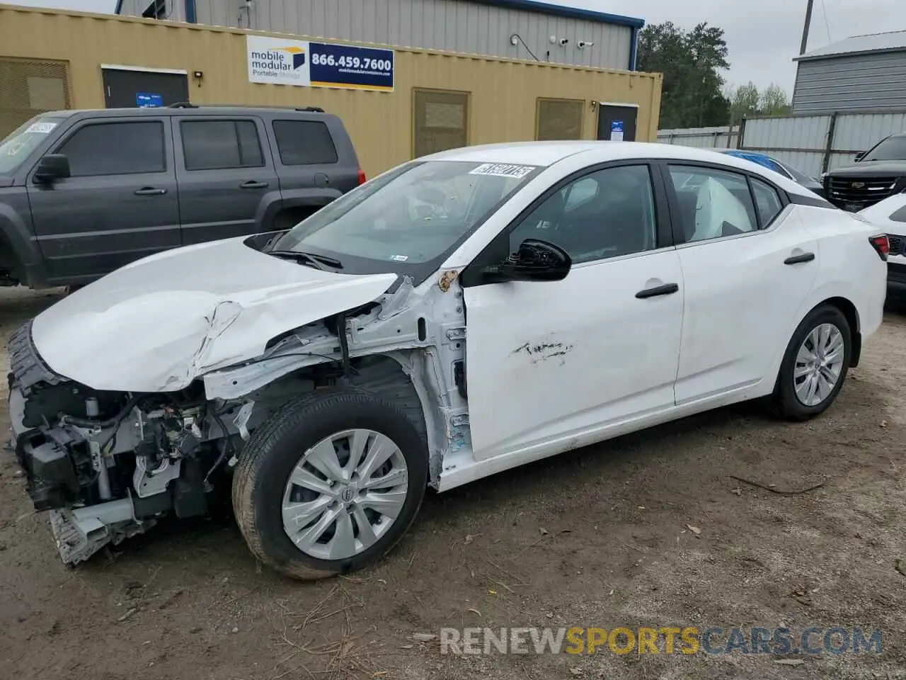 1 Photograph of a damaged car 3N1AB8BV1RY307298 NISSAN SENTRA 2024