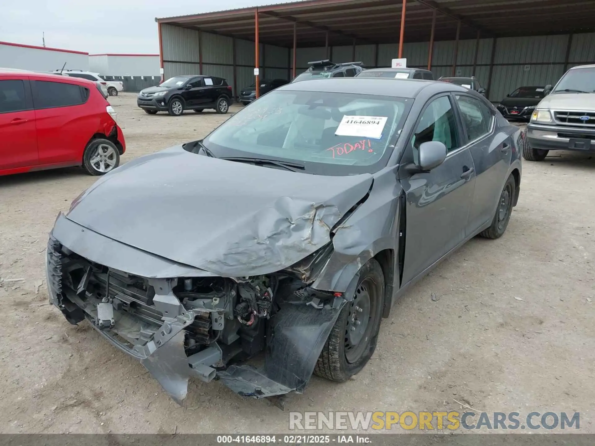 2 Photograph of a damaged car 3N1AB8BV2RY326104 NISSAN SENTRA 2024