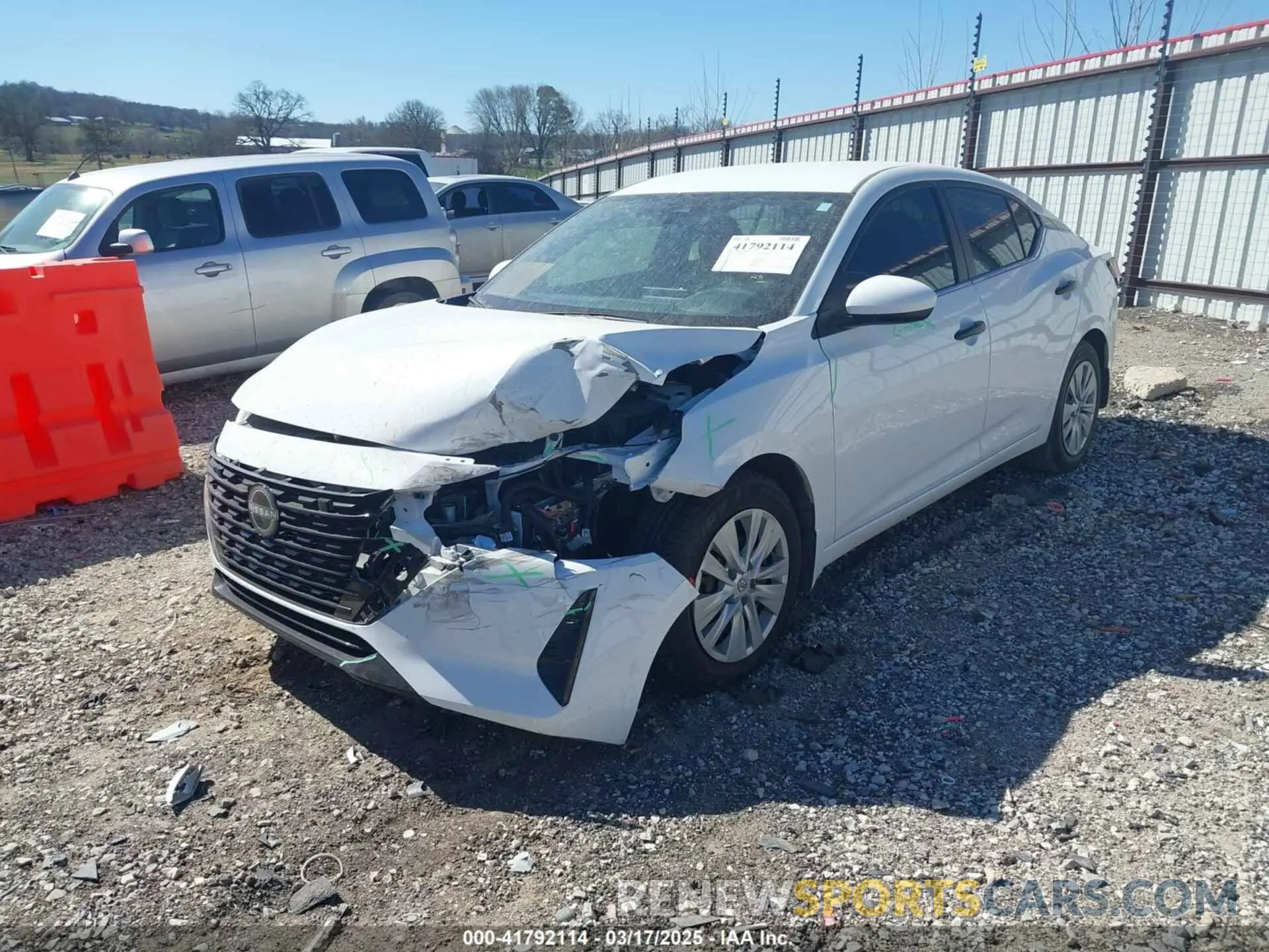 2 Photograph of a damaged car 3N1AB8BV4RY249039 NISSAN SENTRA 2024