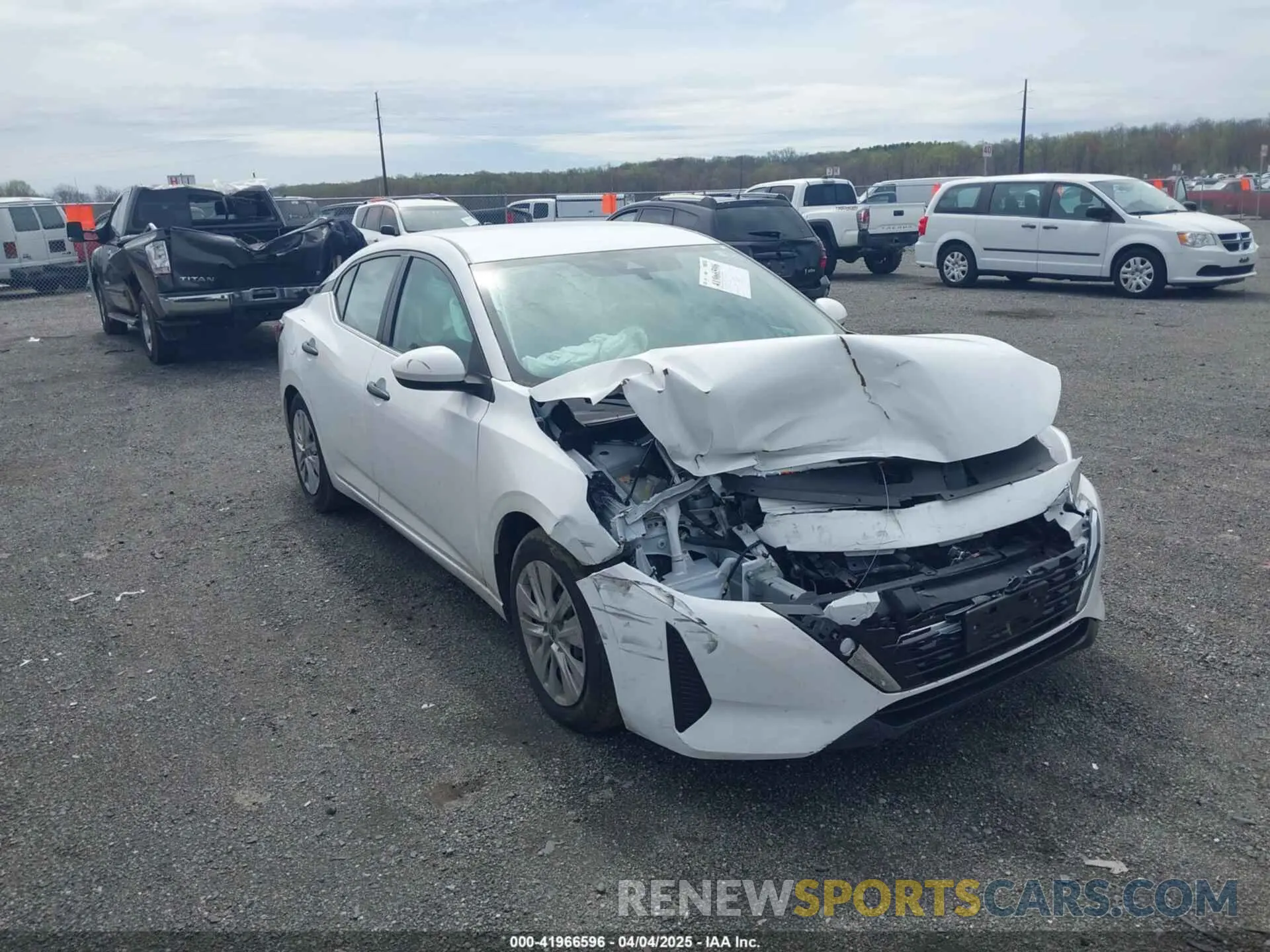 1 Photograph of a damaged car 3N1AB8BV4RY272627 NISSAN SENTRA 2024