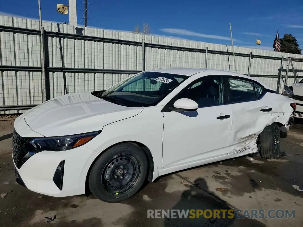 1 Photograph of a damaged car 3N1AB8BV4RY335578 NISSAN SENTRA 2024