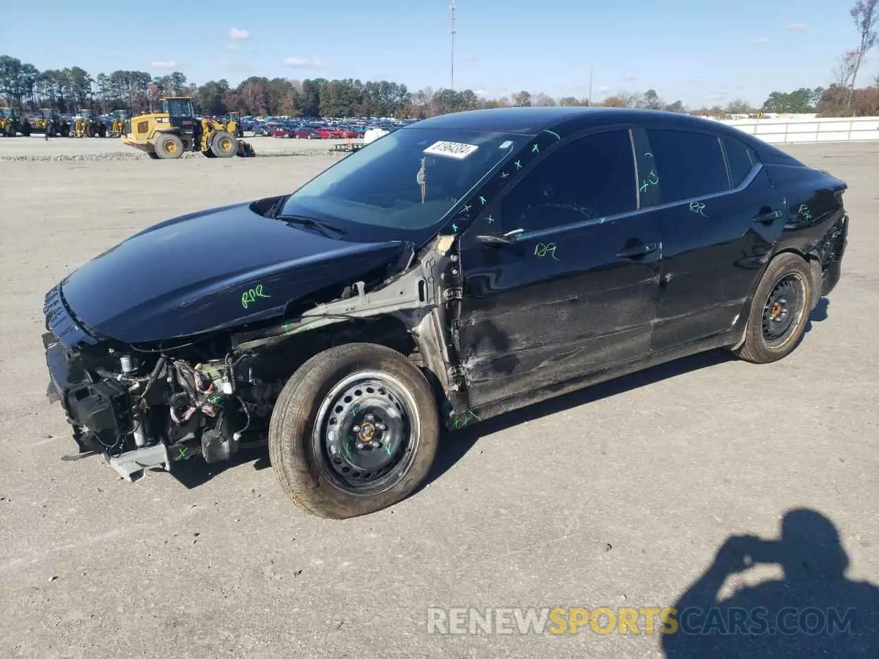 1 Photograph of a damaged car 3N1AB8BV4RY377037 NISSAN SENTRA 2024