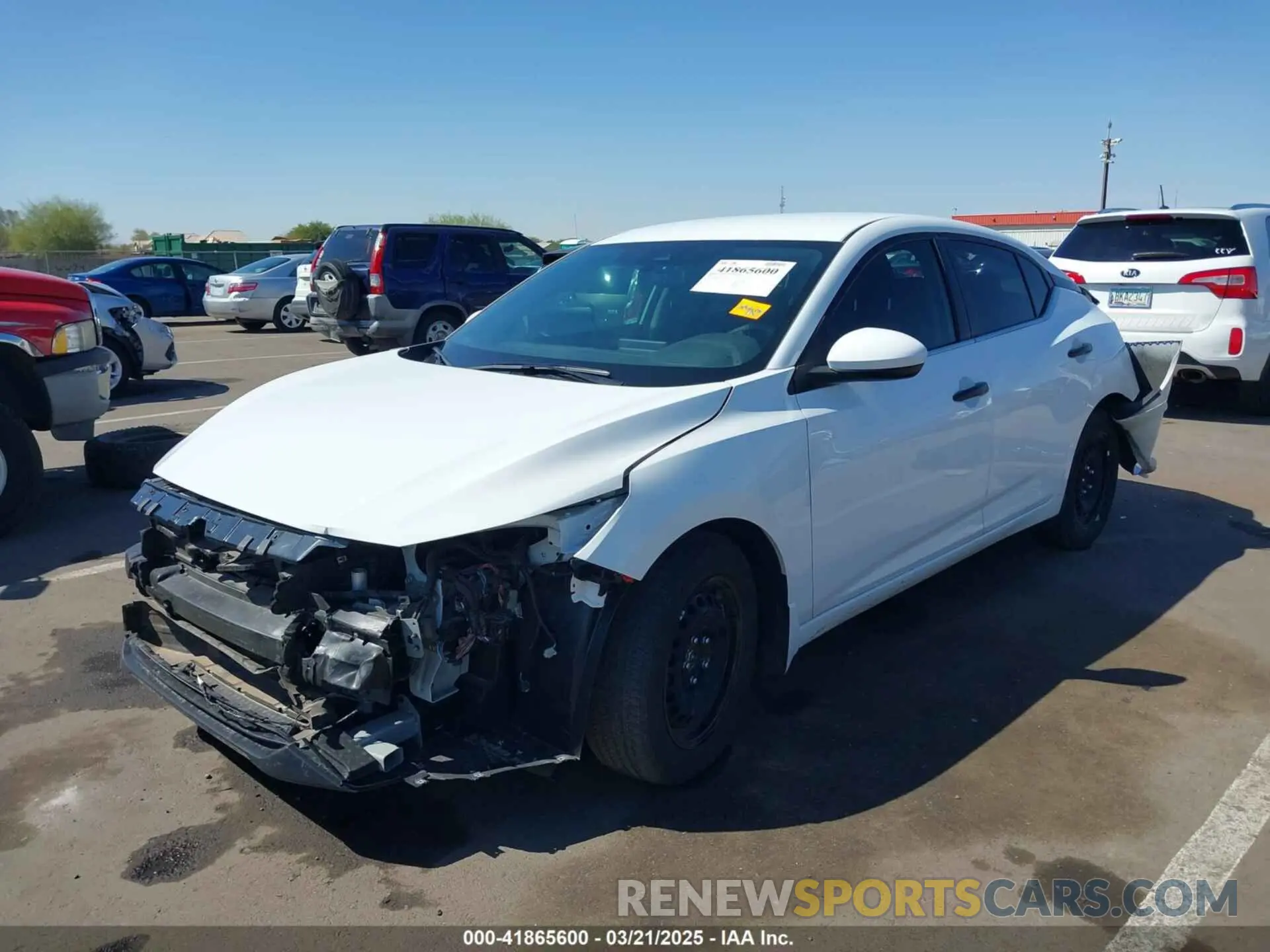 2 Photograph of a damaged car 3N1AB8BV5RY226580 NISSAN SENTRA 2024