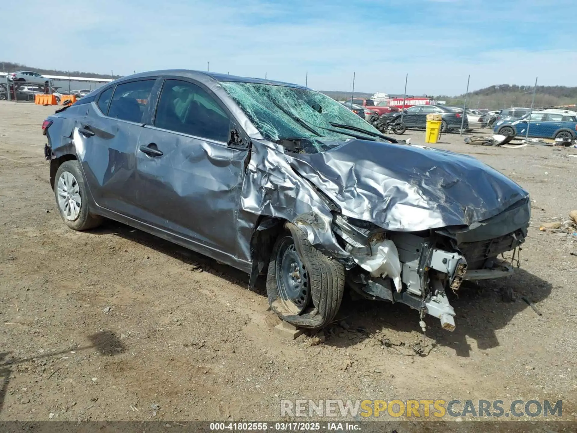 1 Photograph of a damaged car 3N1AB8BV5RY238714 NISSAN SENTRA 2024