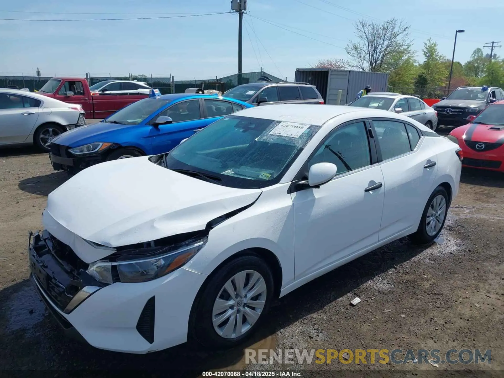 2 Photograph of a damaged car 3N1AB8BV9RY296423 NISSAN SENTRA 2024