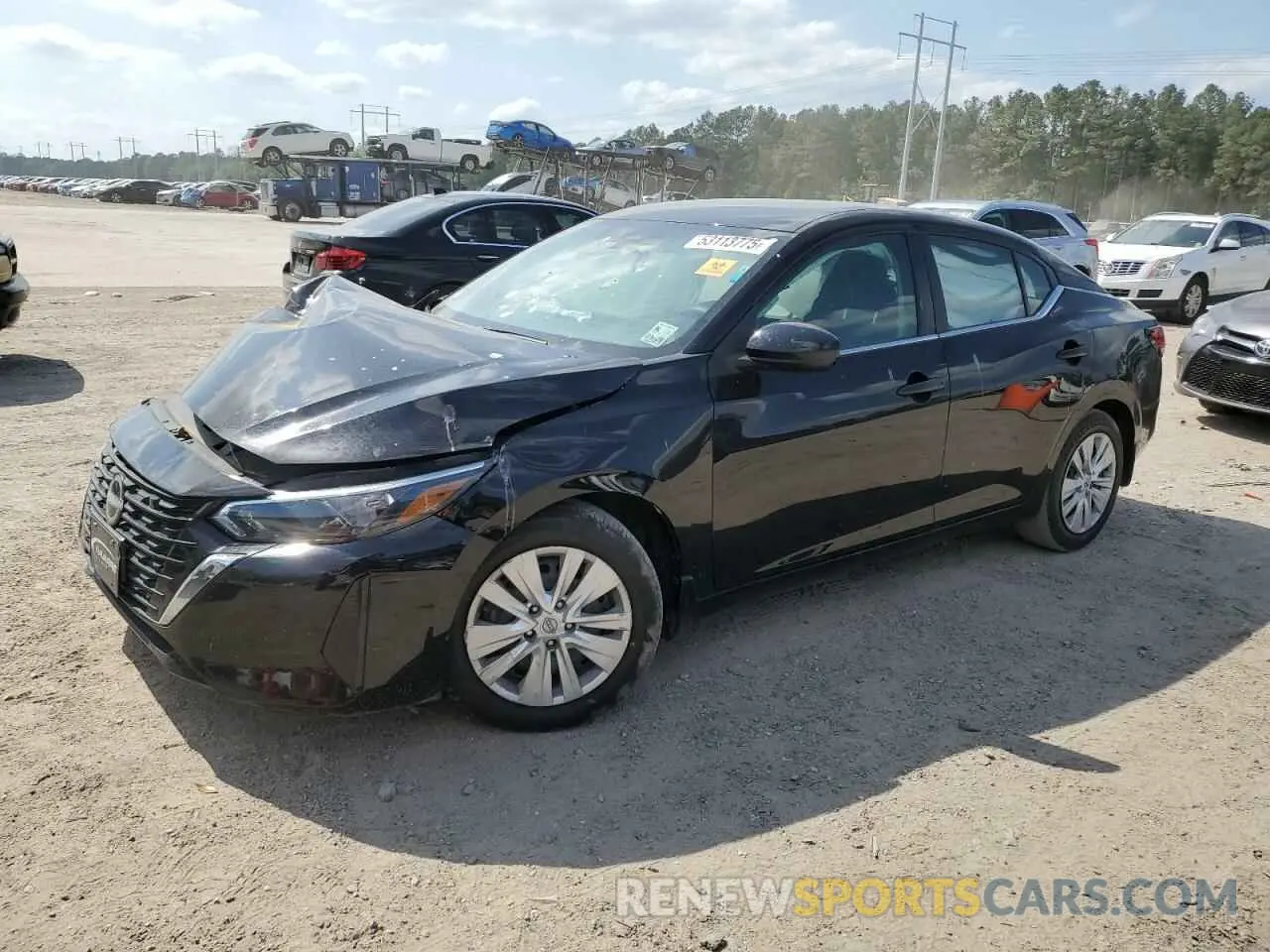 1 Photograph of a damaged car 3N1AB8BVXRY205529 NISSAN SENTRA 2024