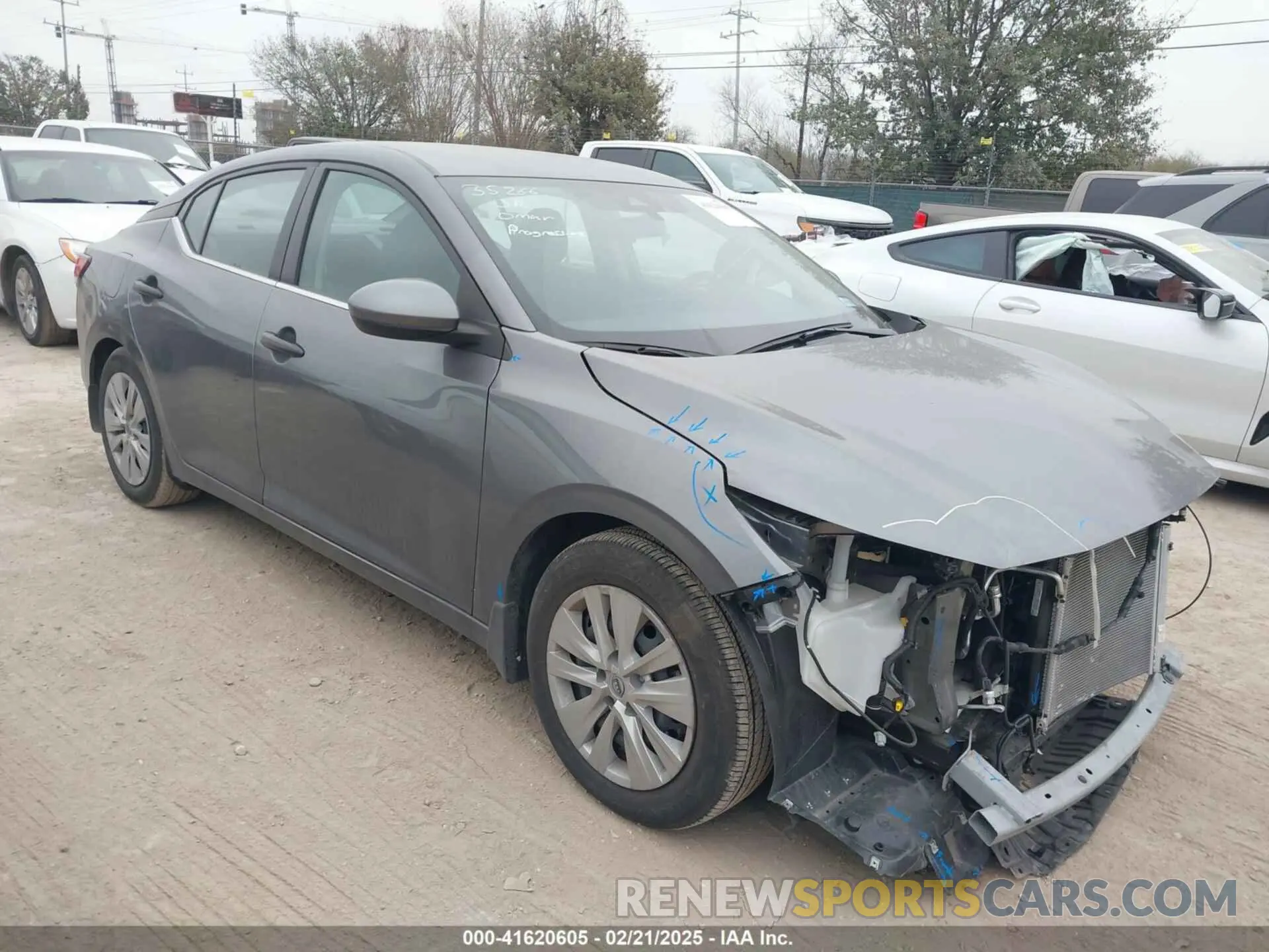 1 Photograph of a damaged car 3N1AB8BVXRY238675 NISSAN SENTRA 2024