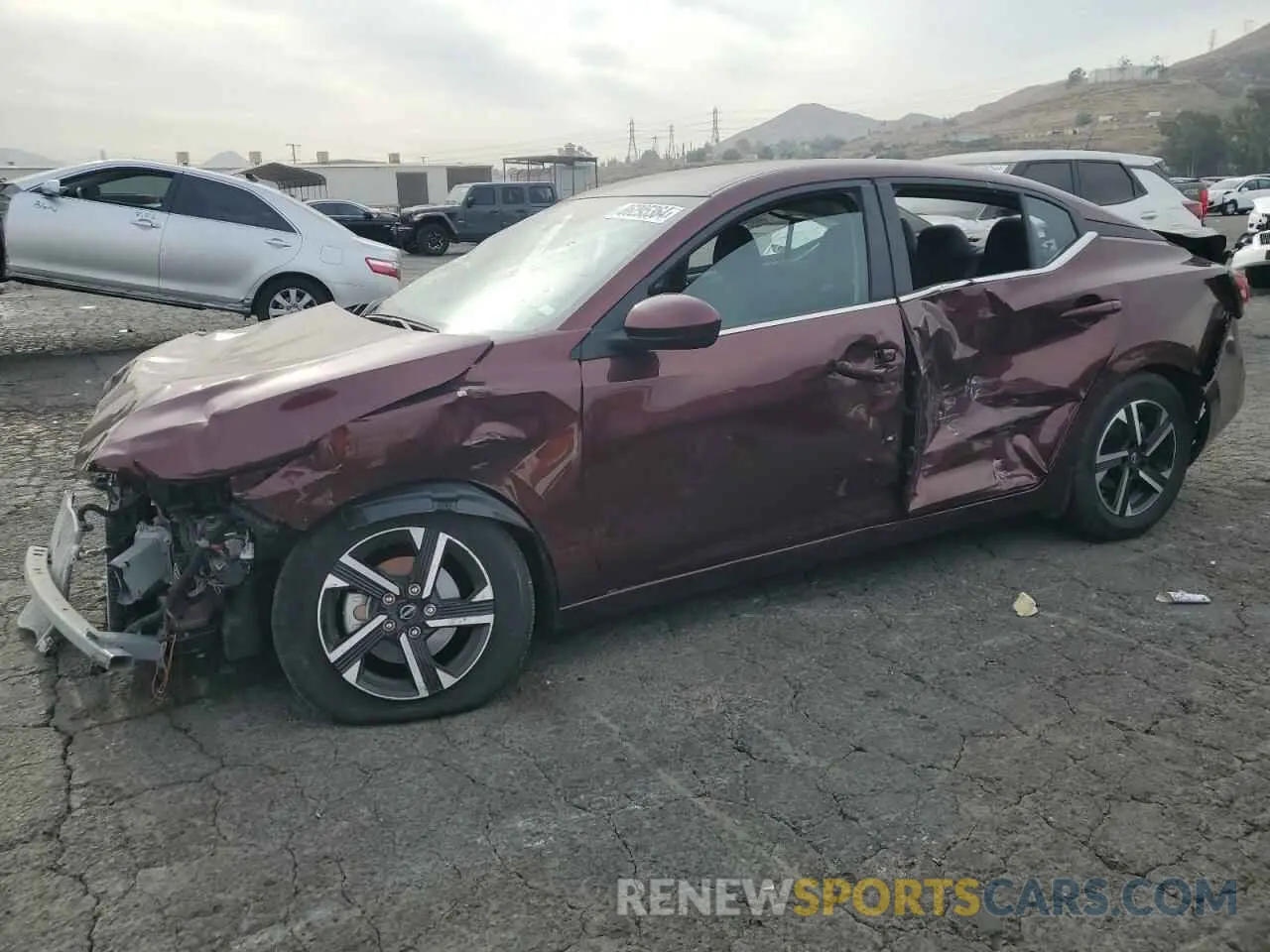 1 Photograph of a damaged car 3N1AB8CV0RY218451 NISSAN SENTRA 2024