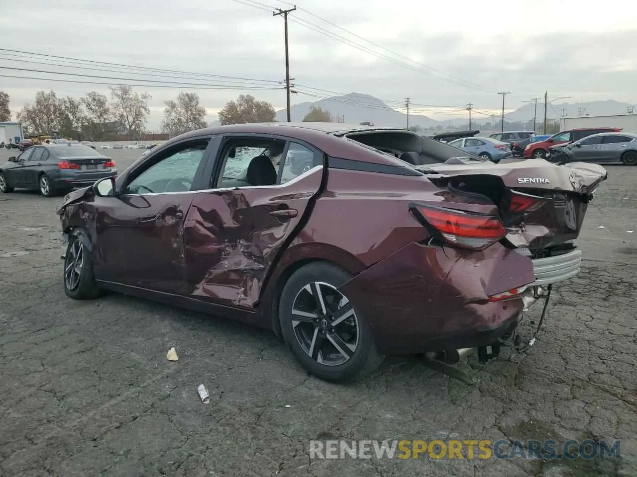 2 Photograph of a damaged car 3N1AB8CV0RY218451 NISSAN SENTRA 2024