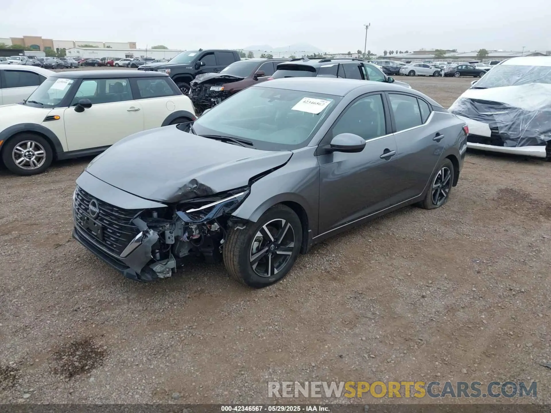 2 Photograph of a damaged car 3N1AB8CV0RY261350 NISSAN SENTRA 2024